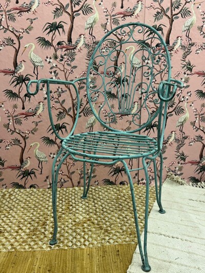 Boho Ibiza Blauw Brocante Stoeltje